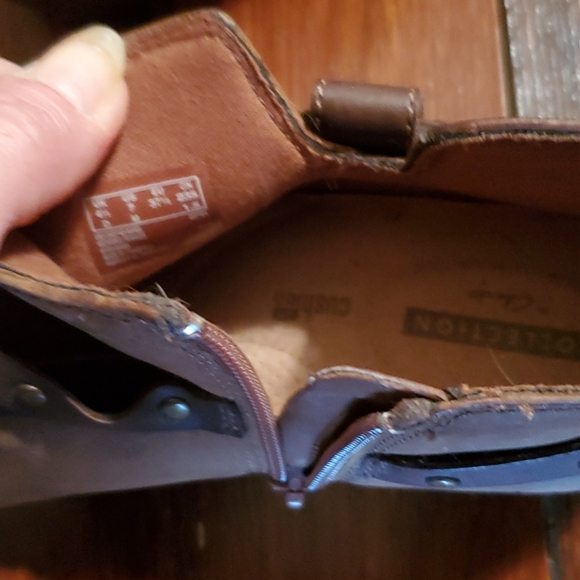 Clark's brown ankle boots sz 7 - Picture 6 of 7